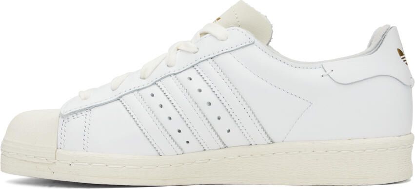 Adidas Originals White & Beige Superstar 82 Sneakers - Picture 5