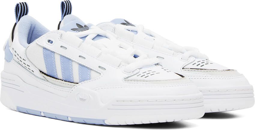 Adidas Originals White & Blue Adi2000 Sneakers - Picture 2