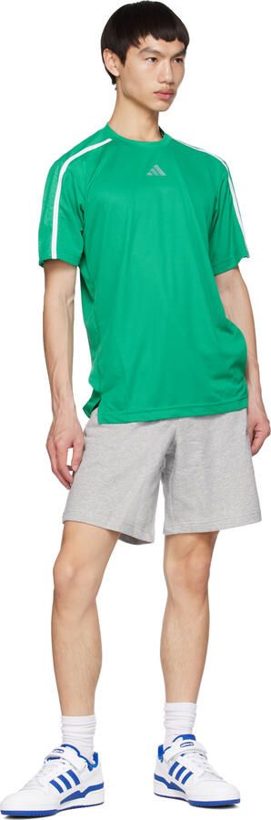 Adidas Originals White & Blue Forum Low Sneakers - Picture 4