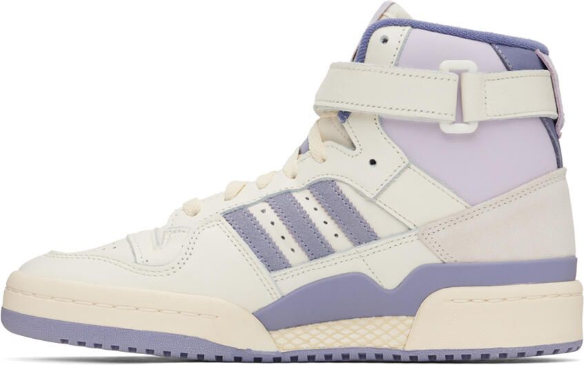 Adidas Originals White & Purple Forum 84 Sneakers - Picture 3
