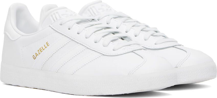 Adidas Originals White Gazelle Sneakers - Picture 2