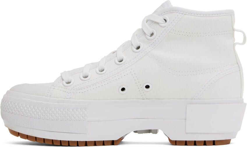 Adidas Originals White Nizza Trek Platform Sneakers - Picture 5