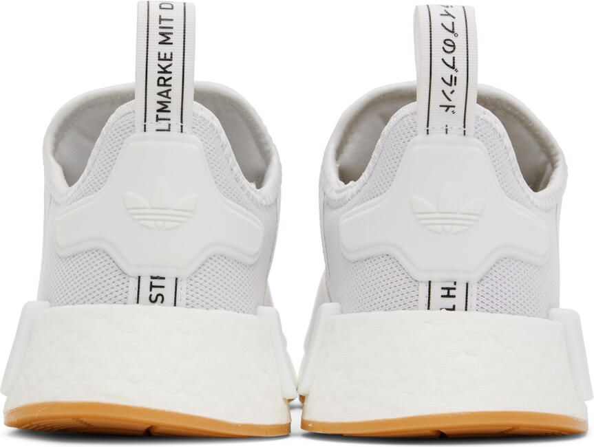 Adidas Originals White NMD_R1 Primeblue Sneakers