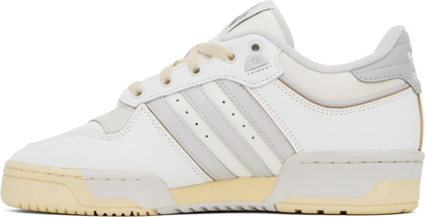 Adidas Originals White & Beige Rivalry Low 86 Sneakers - Picture 3