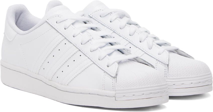 Adidas Originals White Superstar Sneakers - Picture 2