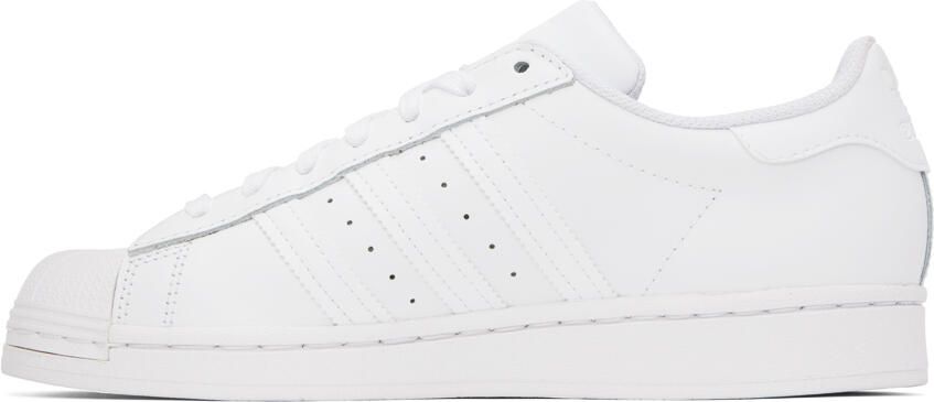 Adidas Originals White Superstar Sneakers - Picture 4
