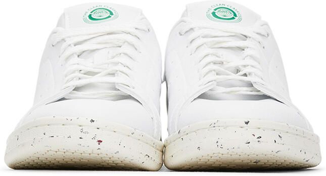 Adidas Originals White Vegan Leather Stan Smith Sneakers - Picture 3