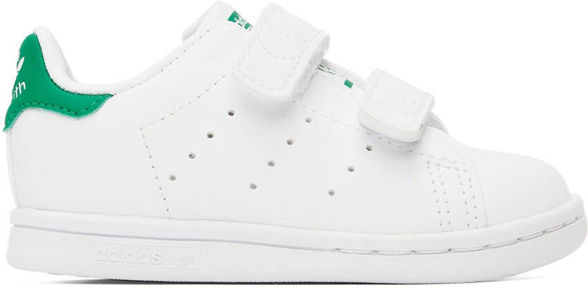 Adidas Kids Baby White Stan Smith Sneakers - Picture 4