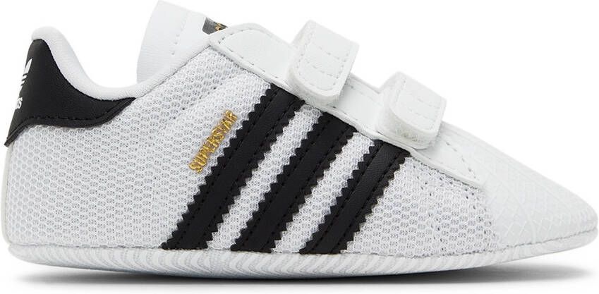 Adidas Kids Baby White Superstar Crib Sneakers - Picture 4