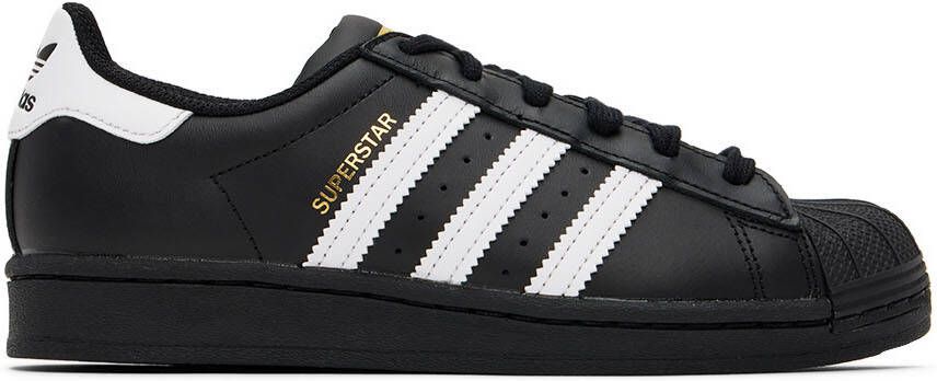 Adidas Kids Black & White Superstar Big Kids Sneakers - Picture 6
