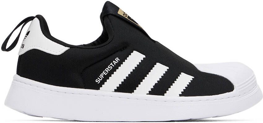 Adidas Kids Black Superstar 360 Little Kids Sneakers
