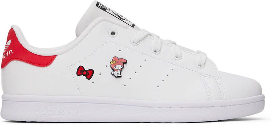 Adidas Kids White Hello Kitty Stan Smith Little Kids Sneakers - Picture 4