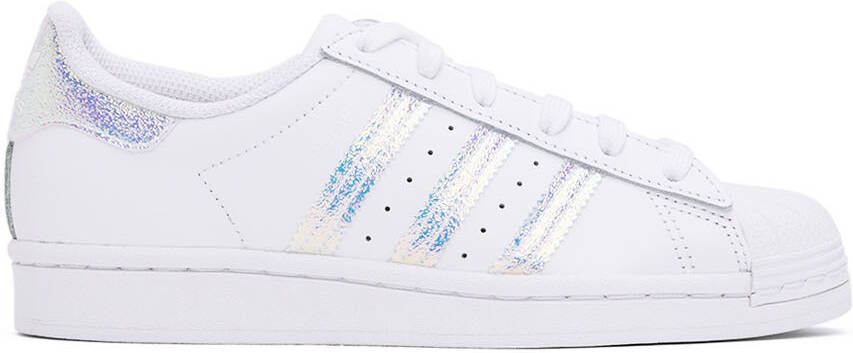 Adidas Kids White Superstar Big Kids Sneakers - Picture 5