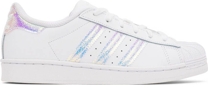 Adidas Kids White Superstar Little Kids Sneakers - Picture 5