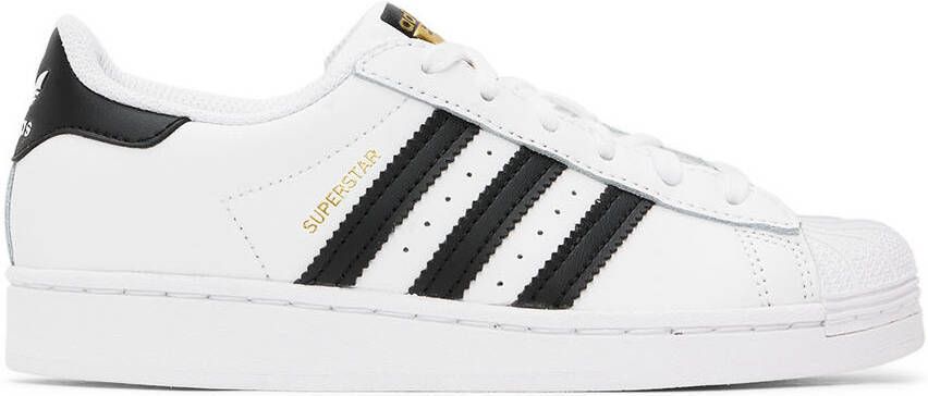 Adidas Kids White Superstar Sneakers - Picture 4