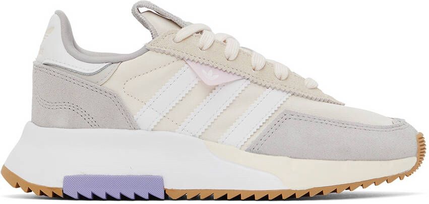 Adidas Originals Beige & Gray Retropy F2 Sneakers - Picture 5