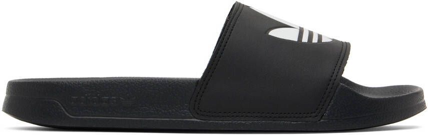 Adidas Originals Black Adilette Lite Sandals - Picture 4