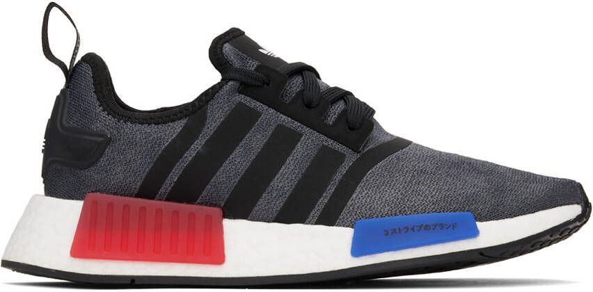 Adidas Originals Black & Gray NMD_R1 Sneakers