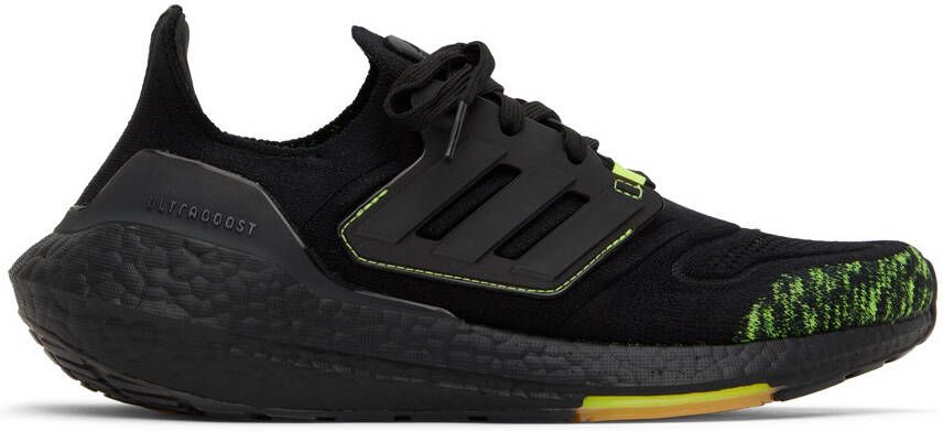 Adidas Originals Black & Yellow Ultraboost 22 Sneakers - Picture 5