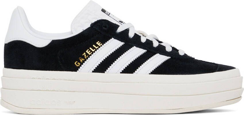 Adidas Originals Black Gazelle Bold Sneakers - Picture 6