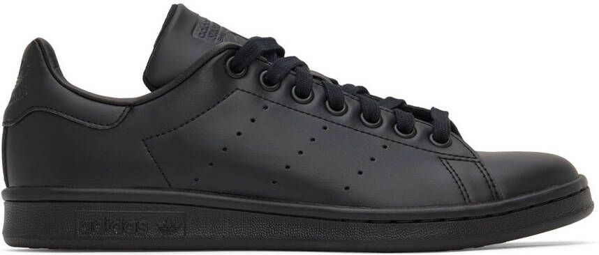 Adidas Originals Black Stan Smith Low-Top Sneakers - Picture 4