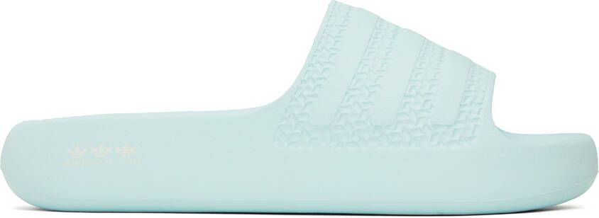 Adidas Originals Blue Adilette Ayoon Slides - Picture 5