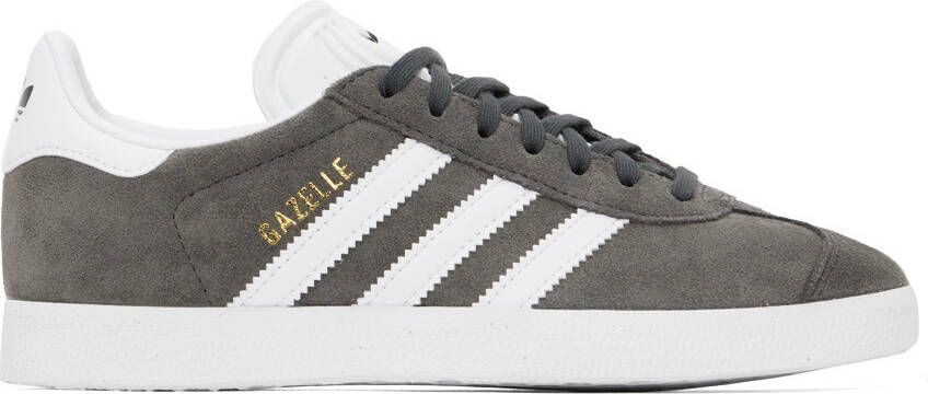 Adidas Originals Gray Gazelle Sneakers - Picture 4