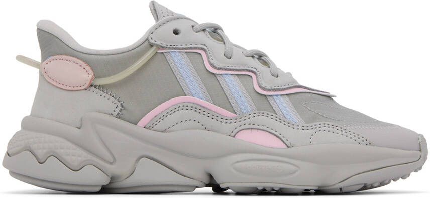 Adidas Originals Gray Ozweego Sneakers - Picture 2