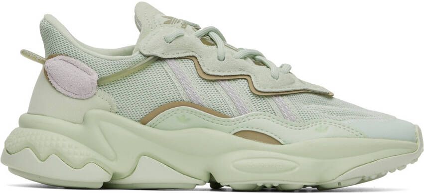 Adidas Originals Green Ozweego Sneakers - Picture 4