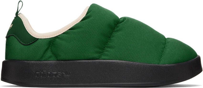 Adidas Originals Green Puffylette Slippers - Picture 5