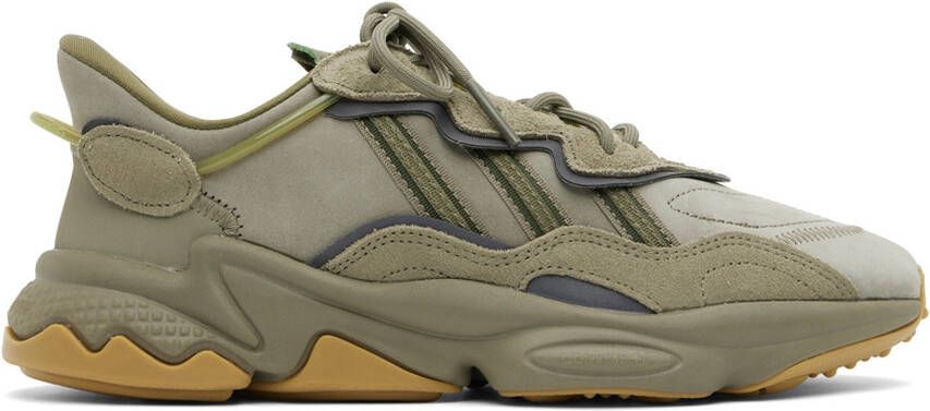 Adidas Originals Taupe Ozweego Sneakers - Picture 5