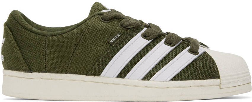 Adidas Originals Khaki Superstar Supermodified Sneakers - Picture 5