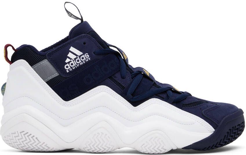 Adidas Originals Navy & White Top Ten 2000 Sneakers - Picture 4