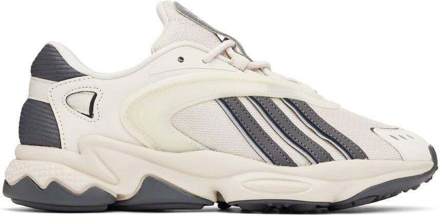 Adidas Originals Off-White & Gray Oztral Sneakers - Picture 5