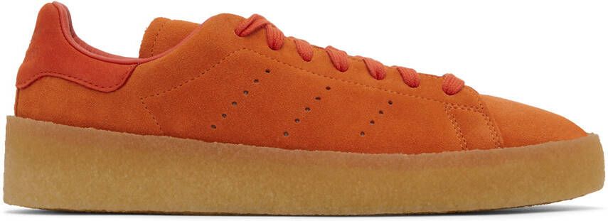 Adidas Originals Orange Stan Smith Crepe Sneakers - Picture 5