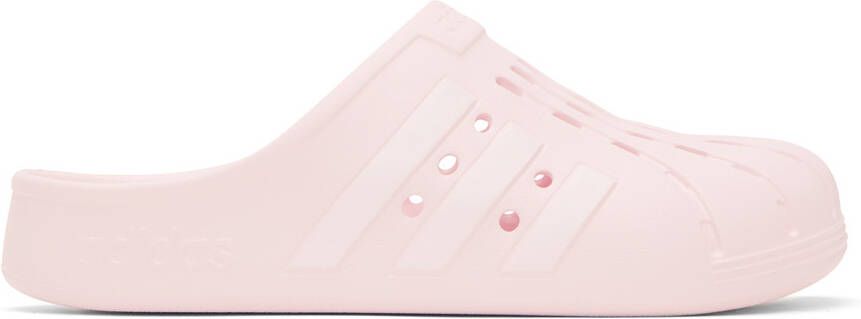 Adidas Originals Pink Adilette Clogs - Picture 3