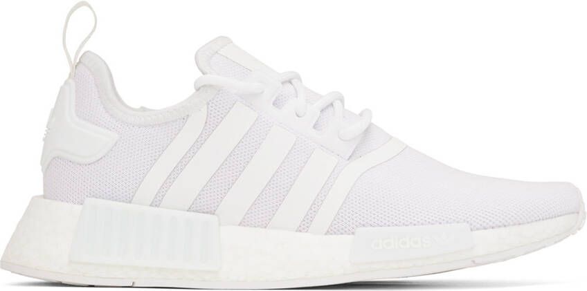 Adidas Originals White NMD_R1 Primeblue Sneakers - Picture 4