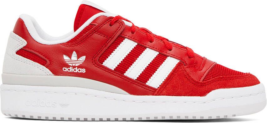 Adidas Originals Red Forum Low Sneakers - Picture 5