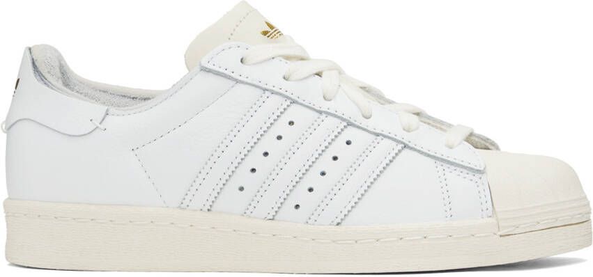 Adidas Originals White & Beige Superstar 82 Sneakers - Picture 10