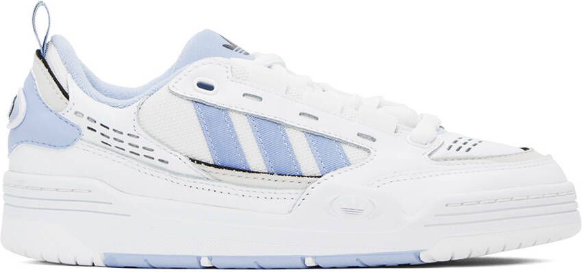 Adidas Originals White & Blue Adi2000 Sneakers - Picture 5