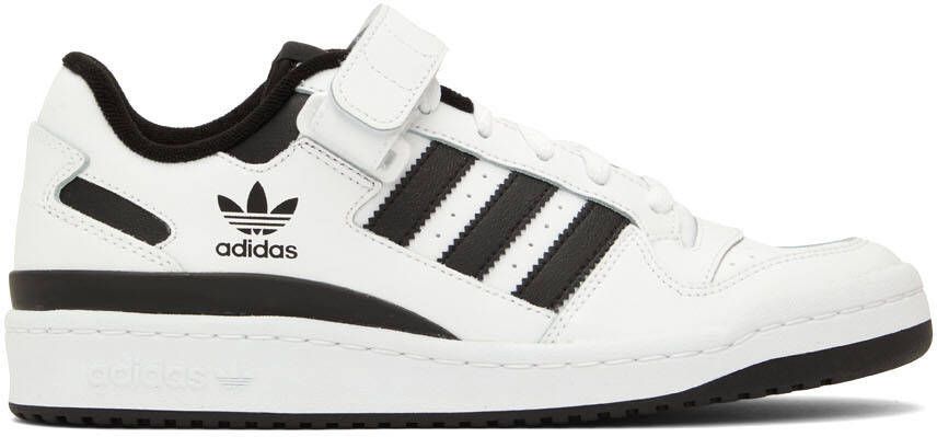 Adidas Originals White & Black Forum Sneakers - Picture 2