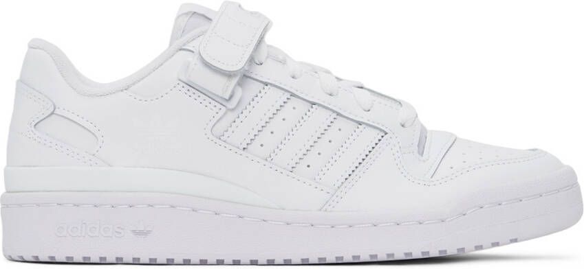 Adidas Originals White Forum Low-Top Sneakers - Picture 3