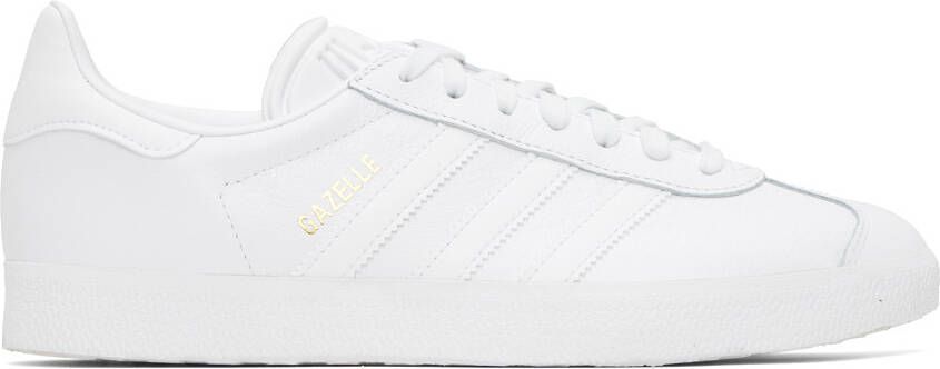 Adidas Originals White Gazelle Sneakers - Picture 4