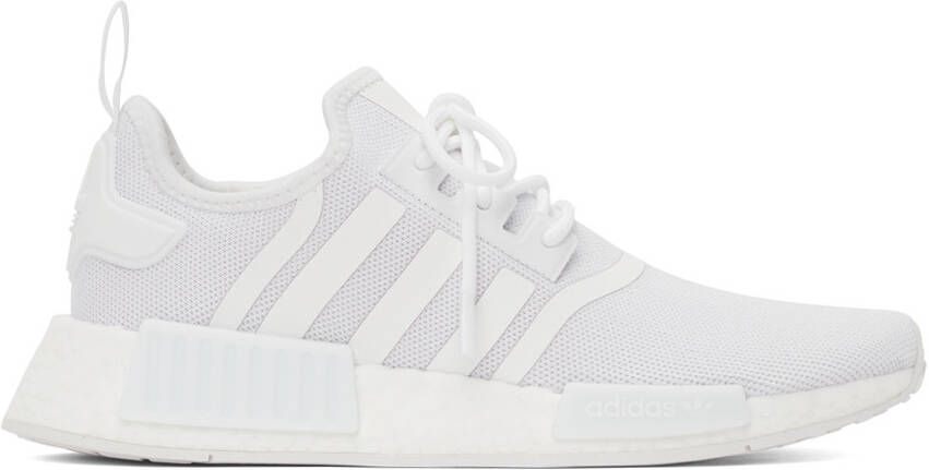 Adidas Originals White NMD_R1 Primeblue Sneakers - Picture 6