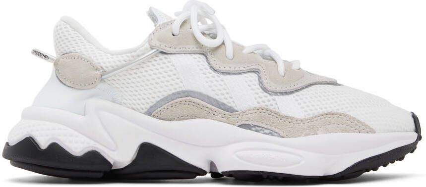 Adidas Originals White Ozweego Sneakers - Picture 9