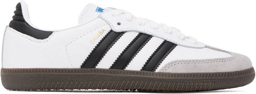 Adidas Originals White Samba OG Sneakers - Picture 4