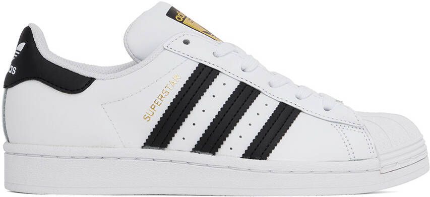 Adidas Originals White Superstar Sneakers - Picture 5