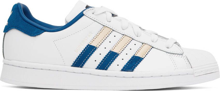 Adidas Originals White Superstar Sneakers - Picture 5