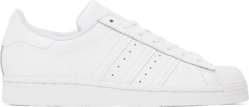 Adidas Originals White Superstar Sneakers - Picture 9