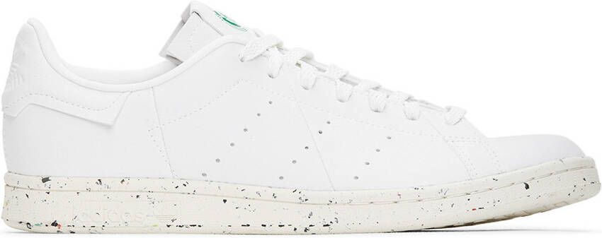 Adidas Originals White Vegan Leather Stan Smith Sneakers - Picture 5